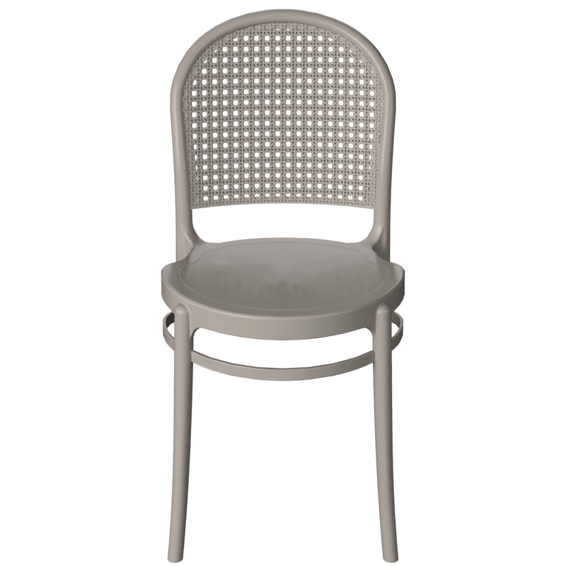 Cadeira de plastico telinha nude